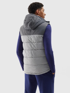 Безрукавка synthetic-fill down vest 4FWSS24TVJAM100-27S 4F M Сірий 4FWSS24TVJAM100-27S
