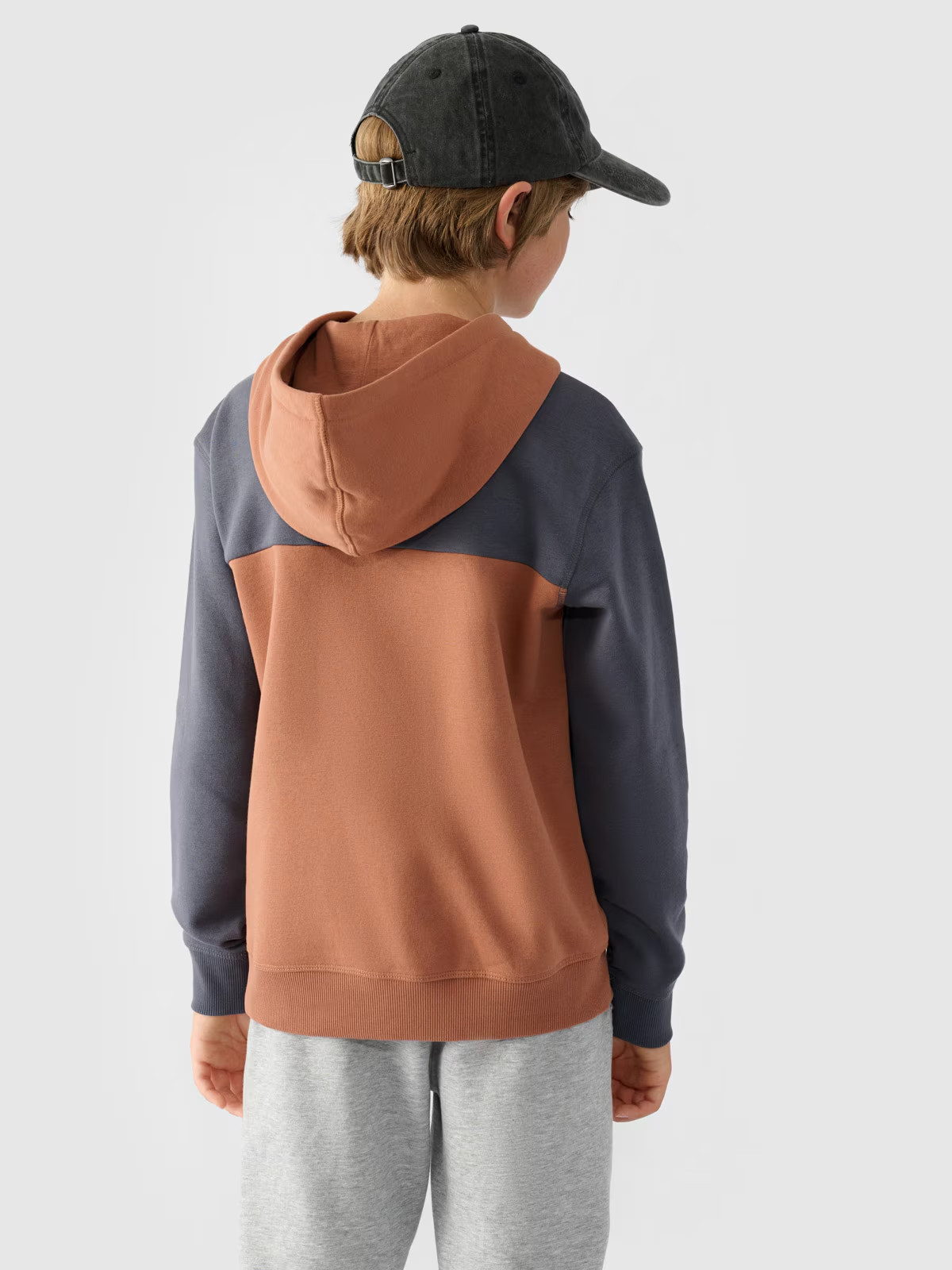 Джемпер флісовий дитячій SWEATSHIRT M1222 4FJWAW24TSWSM1222-65S 4F 122 Помаранчевий 4FJWAW24TSWSM1222-65S