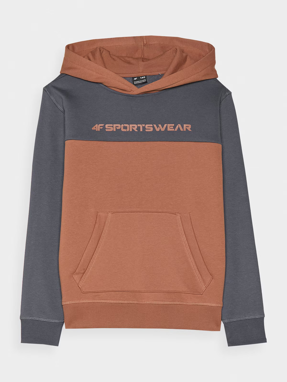 Джемпер флісовий дитячій SWEATSHIRT M1222 4FJWAW24TSWSM1222-65S 4F 122 Помаранчевий 4FJWAW24TSWSM1222-65S