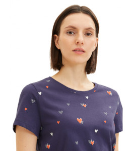 Футболка 1035378-31250 Tom Tailor L Темно-синій 1035378-31250