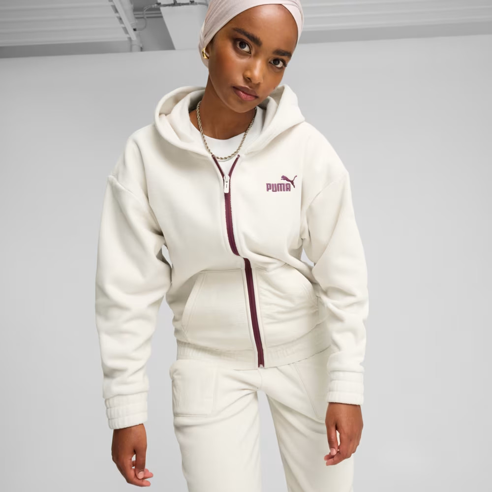 Кофта ESS ELEVATED Full-Zip Hoodie 68531587 Puma L Білий 68531587