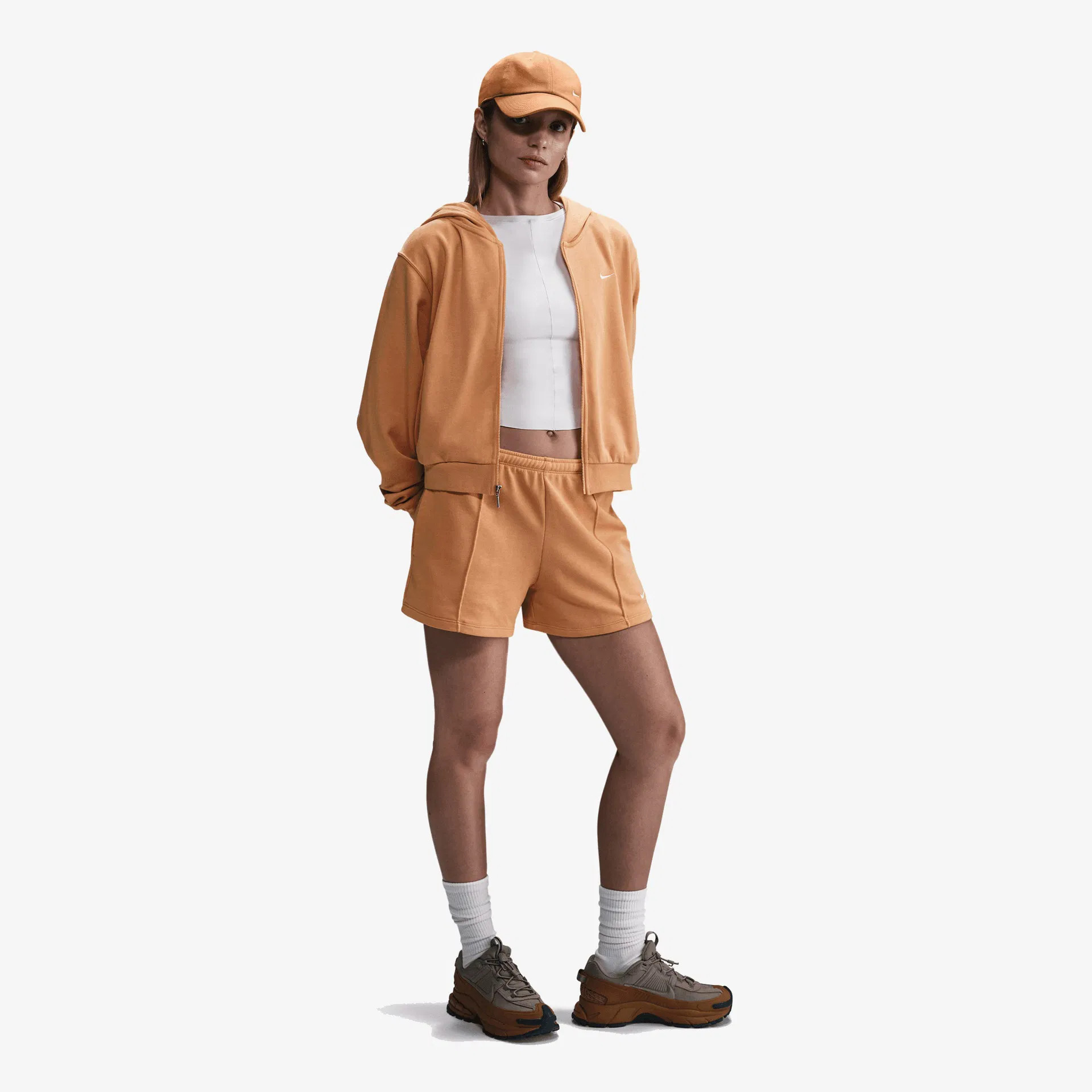 Толстовка жіноча Nike Nsw Chll Ft Fz Hdy Orange FN2415-856