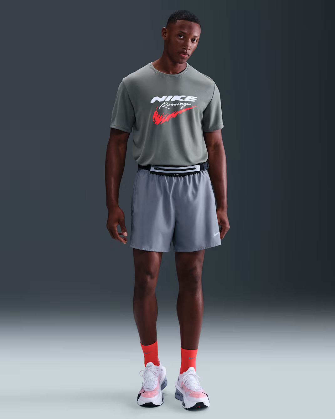 Футболка чоловіча Nike Energy Miler Ss Grey HV2135-084