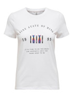 Футболка ONLKITA LIFE REG S/S STATEMENT TOP JRS 15225849 Bright White ONLY L Білий 15225849BrightWhite