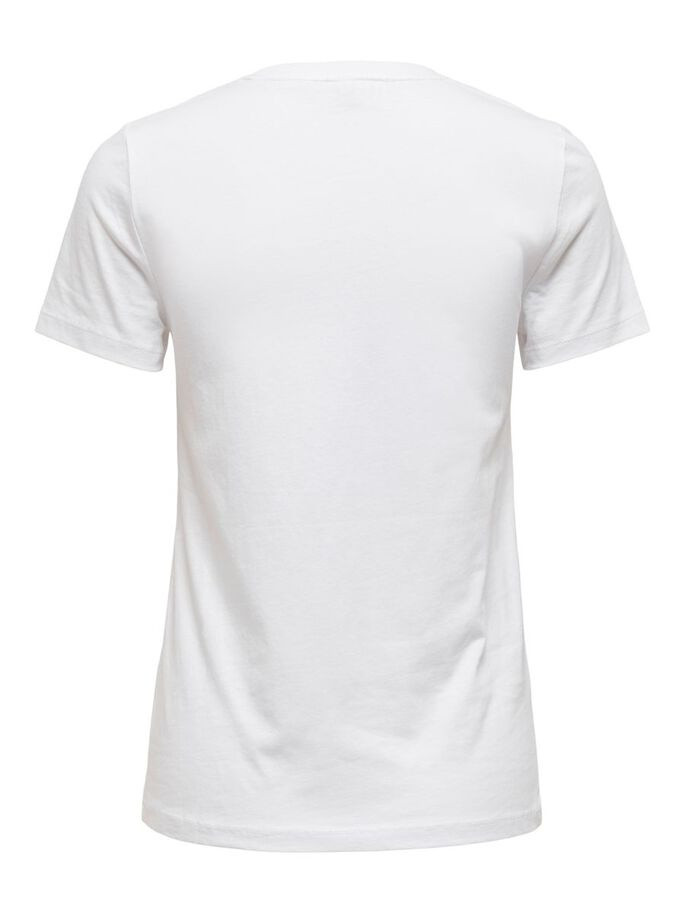 Футболка ONLKITA LIFE REG S/S STATEMENT TOP JRS 15225849 Bright White ONLY L Білий 15225849BrightWhite