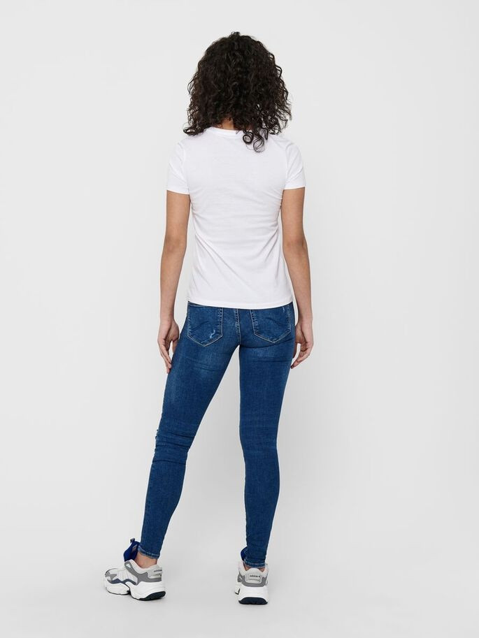 Футболка ONLKITA LIFE REG S/S STATEMENT TOP JRS 15225849 Bright White ONLY L Білий 15225849BrightWhite