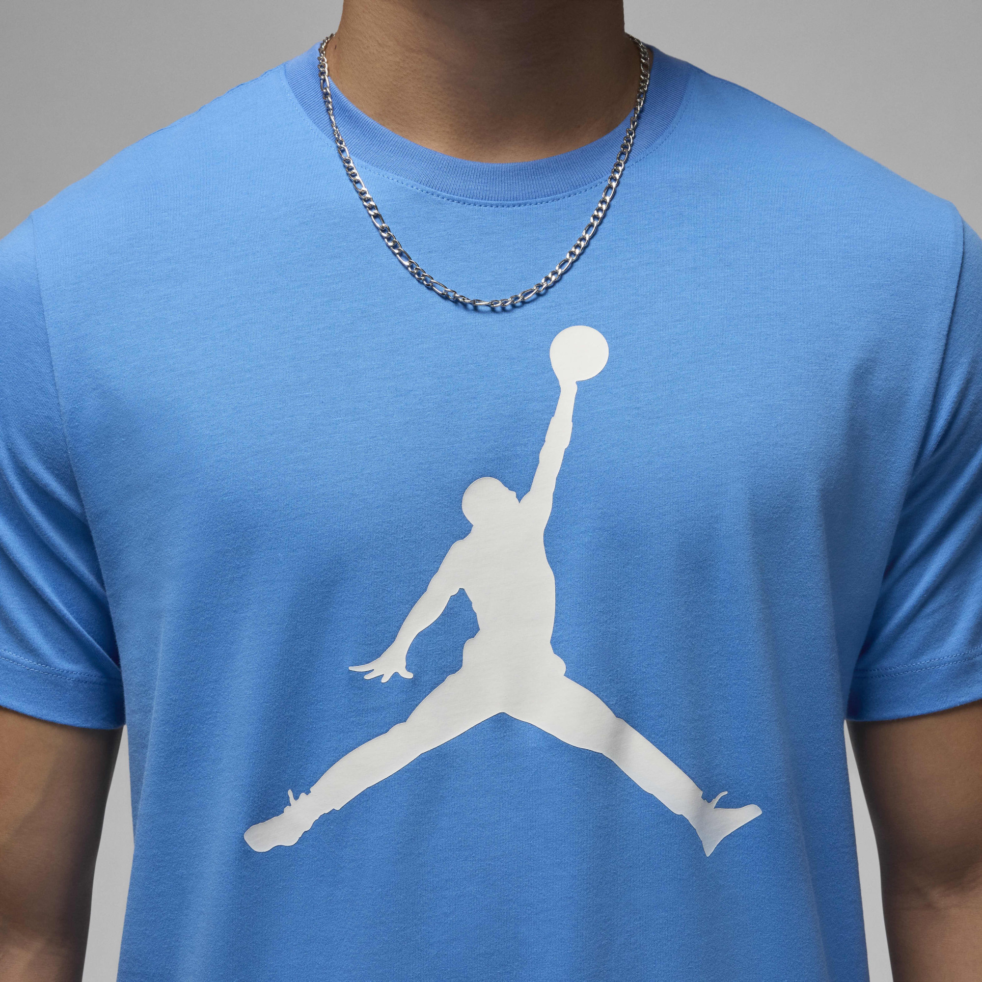 Футболка чоловіча Air Jordan M J Jumpman Ss Crew Light Blue CJ0921-469