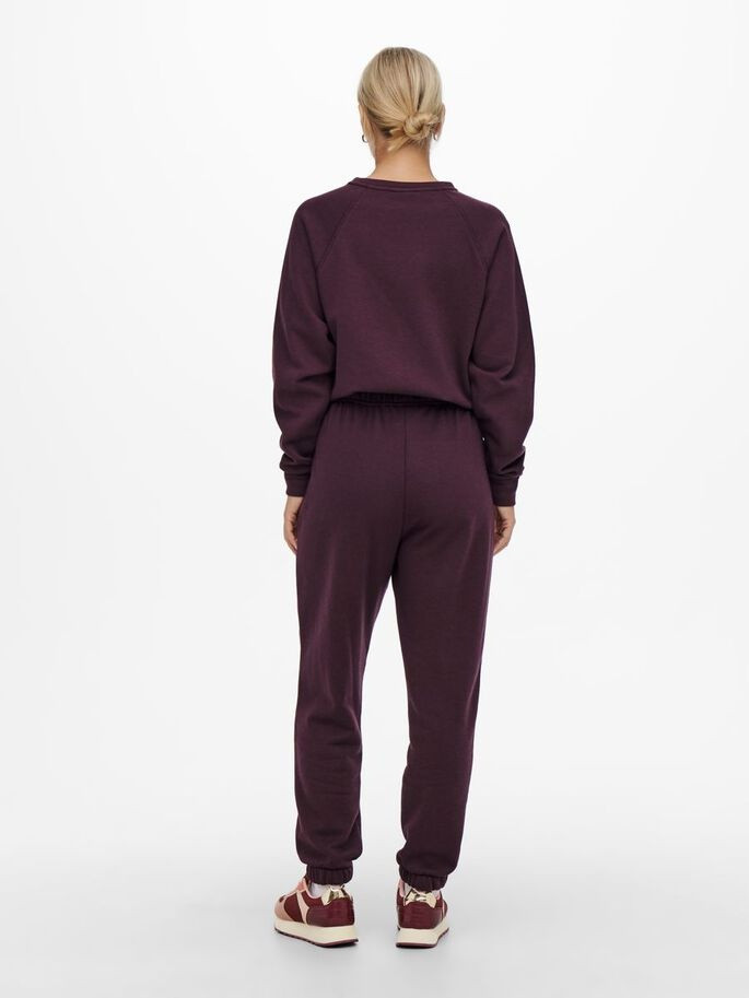 Штани ONLLULA PANT SWT 15244347-Winetasting-Print:HERO ONLY XL Бордовий 15244347-Winetasting-Prin