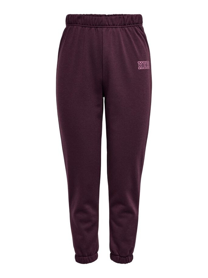 Штани ONLLULA PANT SWT 15244347-Winetasting-Print:HERO ONLY XL Бордовий 15244347-Winetasting-Prin