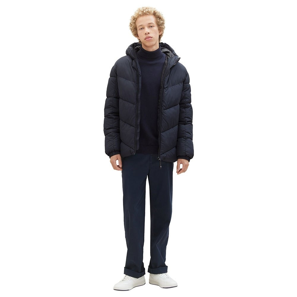 Куртка Basic puffer jacket 1037386-10668 Tom Tailor L Темно-синій 1037386-10668