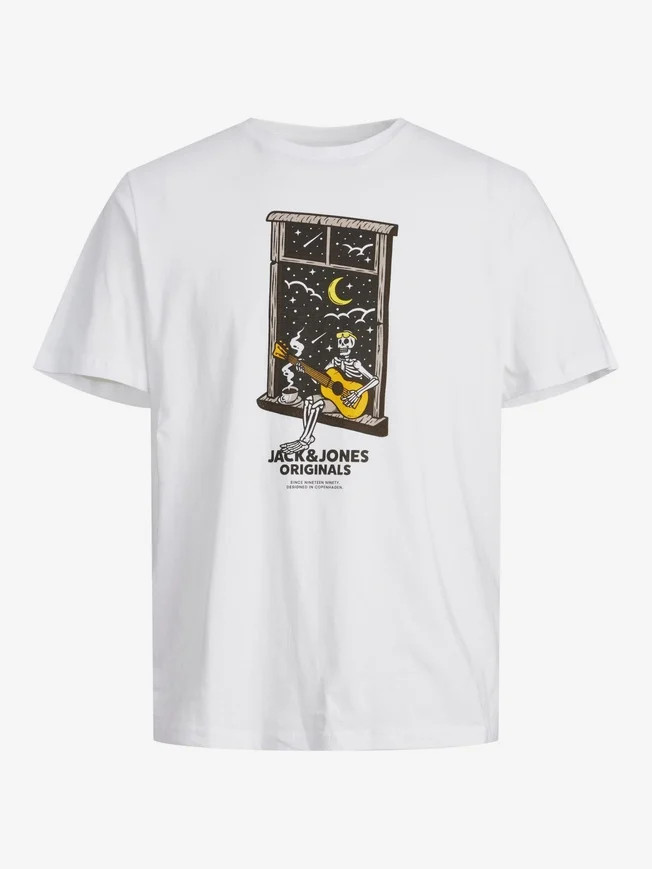 Футболка Jack & Jones JORAFTERLIFE TEE SS CREW NECK SN 12241950-BrightWhite