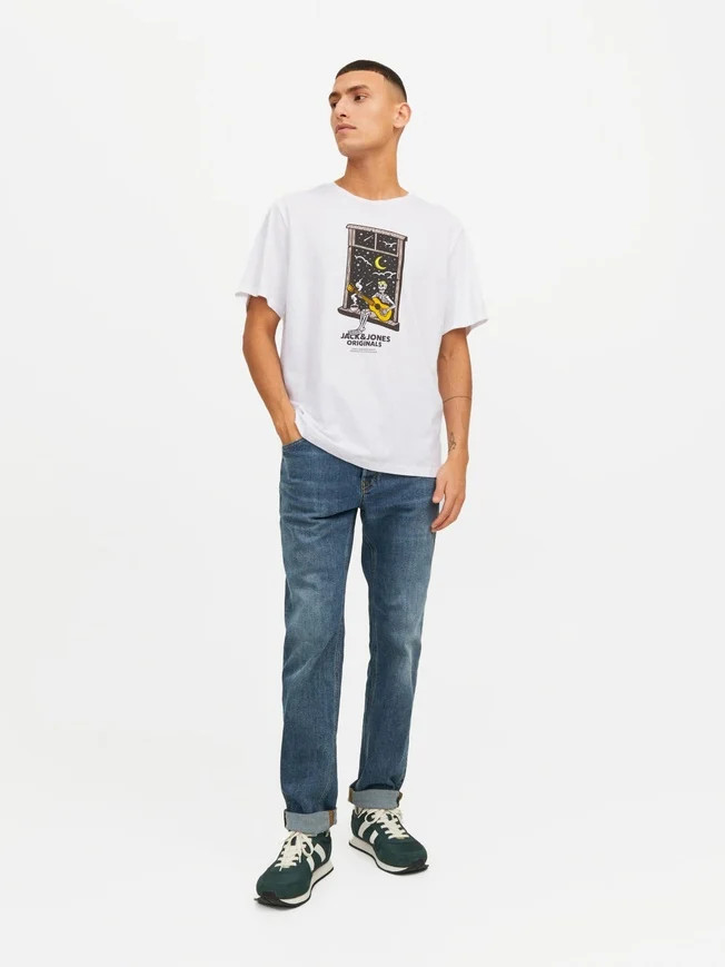 Футболка Jack & Jones JORAFTERLIFE TEE SS CREW NECK SN 12241950-BrightWhite