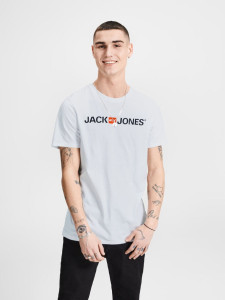 Футболка 12137126White Jack&Jones L Білий 12137126WHITE