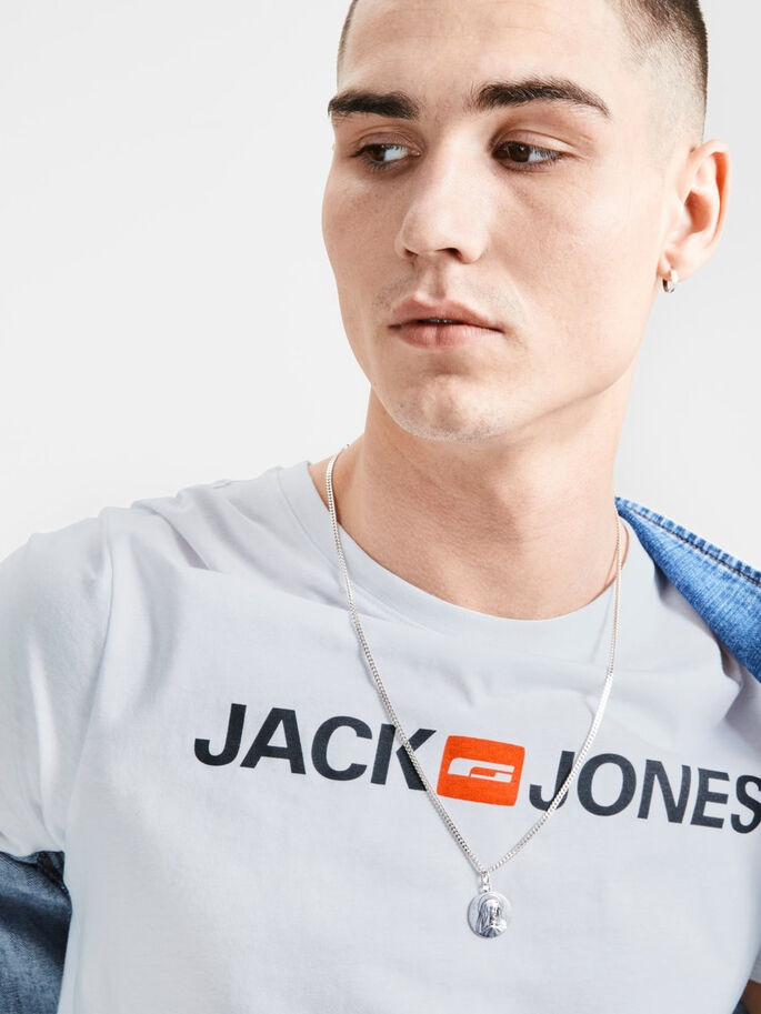 Футболка 12137126White Jack&Jones L Білий 12137126White