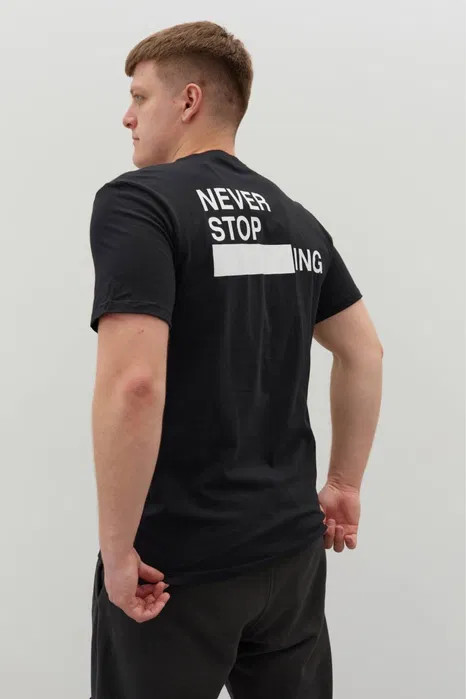 Футболка The North Face back print t-shirt in black NF0A7UZMOBN1