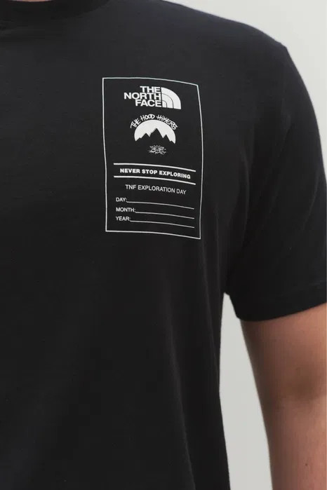 Футболка The North Face back print t-shirt in black NF0A7UZMOBN1