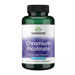 Капсули Swanson Chromium Picolinate 200mcg - 200 сaps 100-43-2938179-20