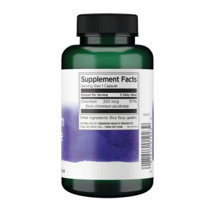 Капсули Swanson Chromium Picolinate 200mcg - 200 сaps 100-43-2938179-20