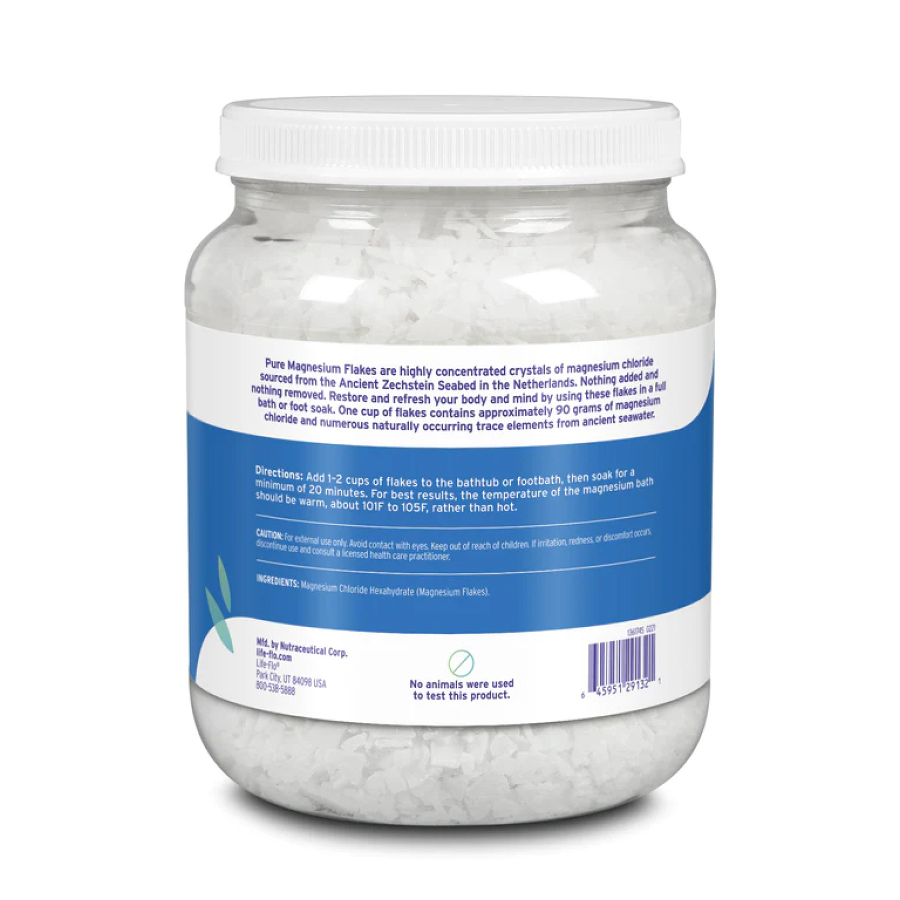 Порошок Life-flo Pure Magnesium Flakes - 44 oz (Пошкоджена банка) 2023-10-3588