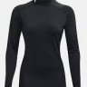 Лонгслів UA HG Armour Comp Mock LS чорний Чол 1369606-001