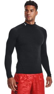 Лонгслів UA HG Armour Comp Mock LS чорний Чол 1369606-001