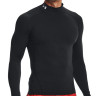 Лонгслів UA HG Armour Comp Mock LS чорний Чол 1369606-001