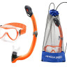 Набір маска і трубка Aqua Speed ALIZE FS + SAMOS 61090 помаранчевий Уні OSFM 621-75
