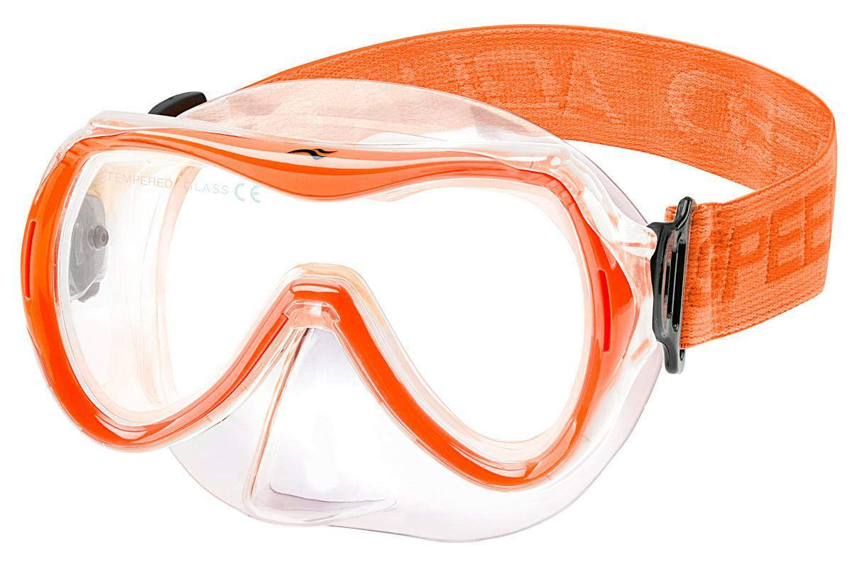Набір маска і трубка Aqua Speed ALIZE FS + SAMOS 61090 помаранчевий Уні OSFM 621-75