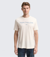 Футболка Printed T-shirt 1045773-10348 Tom Tailor L Білий 1045773-10348