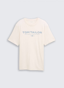 Футболка Printed T-shirt 1045773-10348 Tom Tailor L Білий 1045773-10348