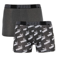 Труси-боксери Puma BIG LOGO AOP BOXER 2P темно-сірий, білий Чол M 501012001-200