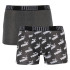 Труси-боксери Puma BIG LOGO AOP BOXER 2P темно-сірий, білий Чол M 501012001-200