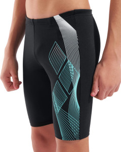 Шорти для плавання для хлопчиків Arena SEA WATER SWIM JAMMER чорний, бірюзовий Діт 140 см 008995-508