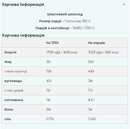 Батончик Myprotein Vegan Double Dough Brownie - 12x60g Chocolate Chip (До 07.25) 2023-10-5509