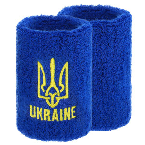 Напульсник спортивний махровий UKRAINE BC-9282-BL 1шт BC-9282-BL