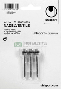 Голка для насоса (3 шт.) Uhlsport INFLATING NEEDLES 1001198 01 0703 1001198-01-0703