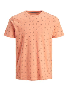 Футболка JJTRISTAN AOP TEE RE 12200341-Shell Coral-Fit:Standard fit Jack&Jones M Кораловий 12200341-SHELL CORAL-FIT: