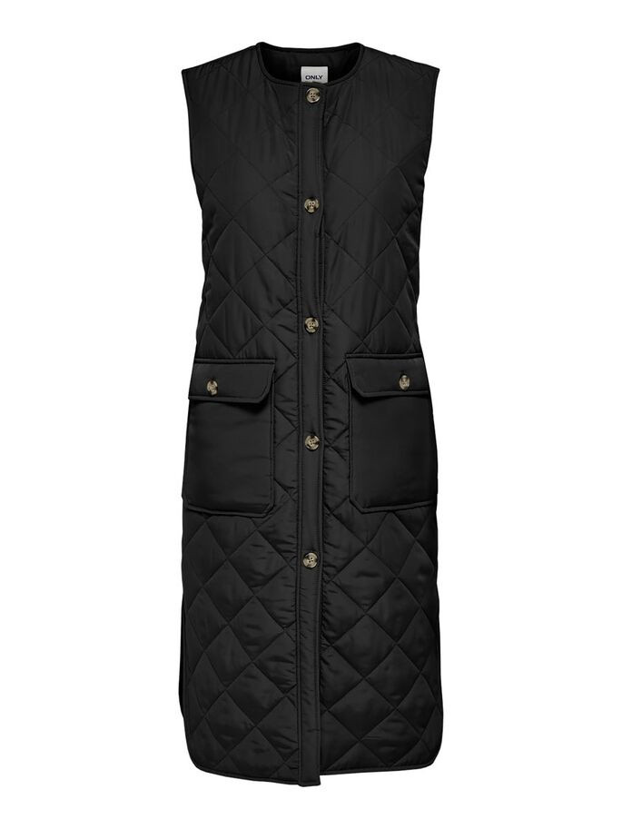 Жилетка ONLNAYRA S/L LONG QUILT VEST CC PNT 15234787-Black ONLY L Чорний 15234787-Black