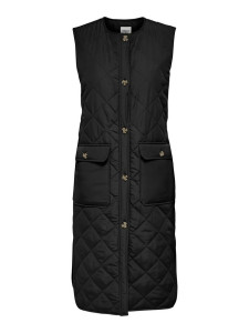 Жилетка ONLNAYRA S/L LONG QUILT VEST CC PNT 15234787-Black ONLY L Чорний 15234787-BLACK