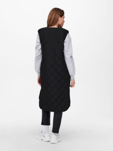 Жилетка ONLNAYRA S/L LONG QUILT VEST CC PNT 15234787-Black ONLY L Чорний 15234787-BLACK
