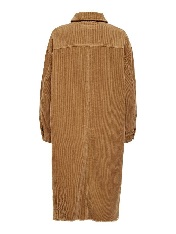 Сорочка ONLBITTEN LIFE CORD LONG SHIRT PNT 15235871-Toasted Coconut ONLY M Коричневий 15235871-Toasted Coconut