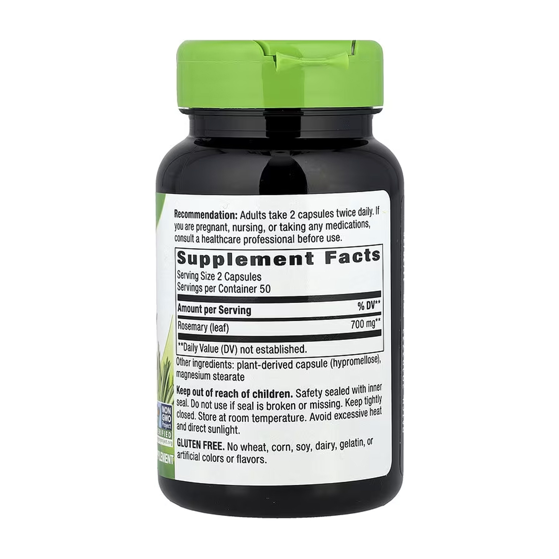 Капсули Nature's Way Rosemary Leaf - 100 vcaps 2023-10-6412