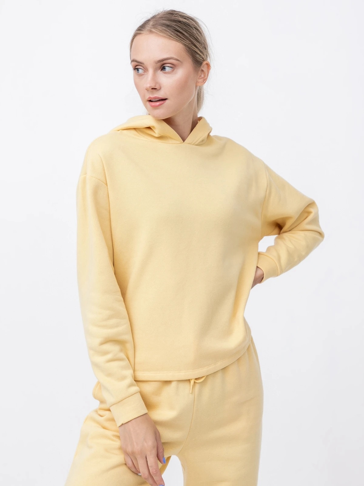 Толстовка ONLCOMFY LIFE L/S HOOD SWT 15236616-Straw ONLY L Жовтий 15236616-Straw