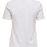 Футболка ONLKITA REG S/S COLLEGE TOP BOX JRS 15249486-Bright White-Print:BROOKLYN ONLY S Білий 15249486-BRIGHT WHITE-PRI