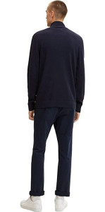 Кардиган basic structured knit jacket 1032303-13160 Tom Tailor L Темно-синій 1032303-13160