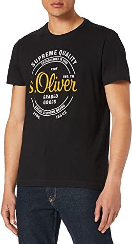 Футболка 130.10.105.12.130.2063391-9999 s.Oliver L Чорний 130.10.105.12.130.2063391