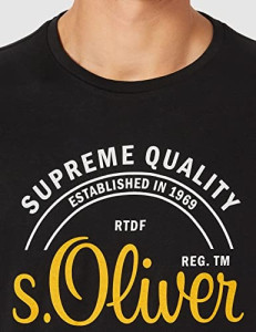 Футболка 130.10.105.12.130.2063391-9999 s.Oliver L Чорний 130.10.105.12.130.2063391