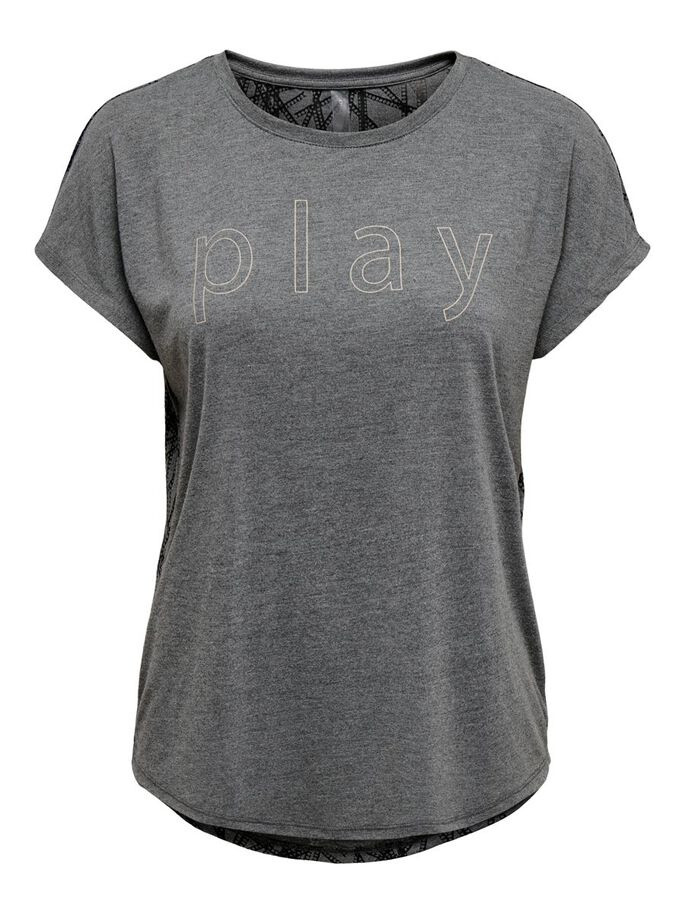 Футболка ONPNESIN CURVED BURNOUT SS TEE 15239786-Dark Grey Melange Only Play XS Темно-сірий 15239786-DARK GREY MELANG