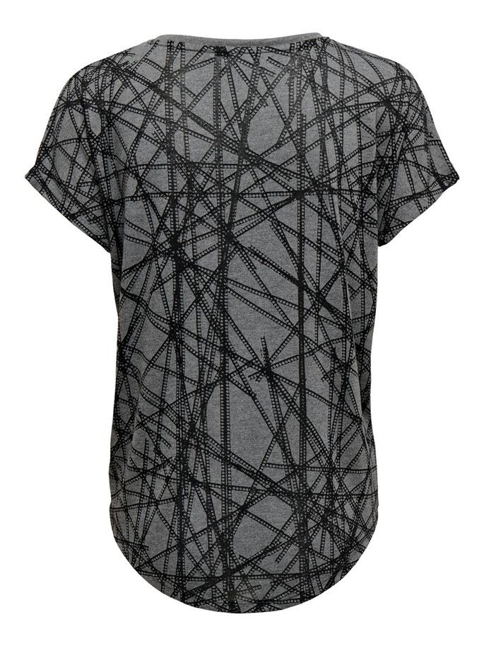 Футболка ONPNESIN CURVED BURNOUT SS TEE 15239786-Dark Grey Melange Only Play XS Темно-сірий 15239786-DARK GREY MELANG