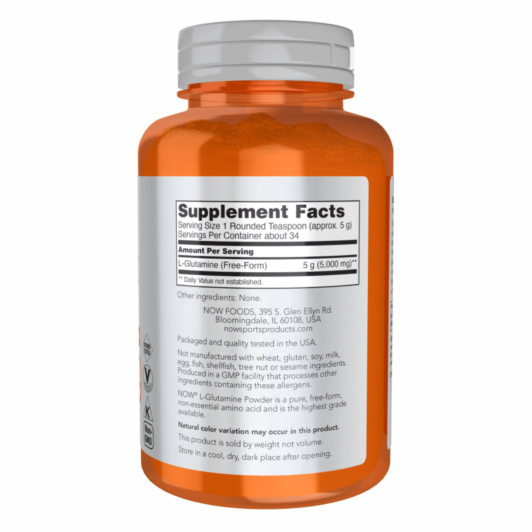Порошок L-Glutamine Powder - 170g 2022-10-2553